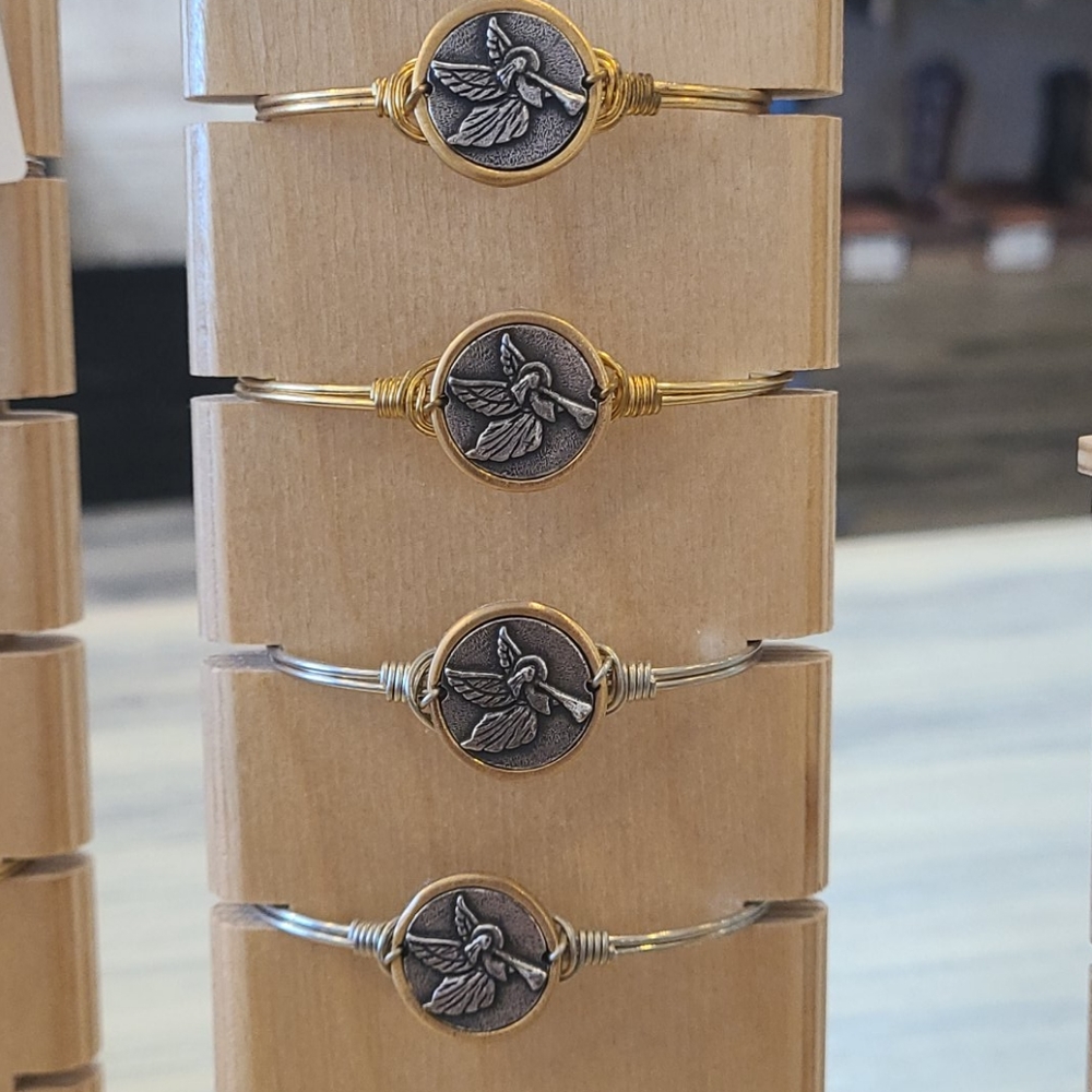 Gold or Silver Trumpt Angel Bracelet